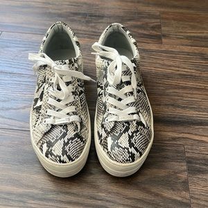 Snake skin sneakers